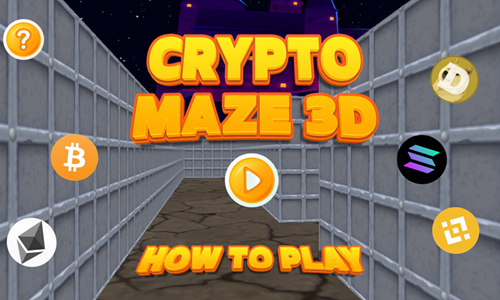 Crypto Maze 3D Game.