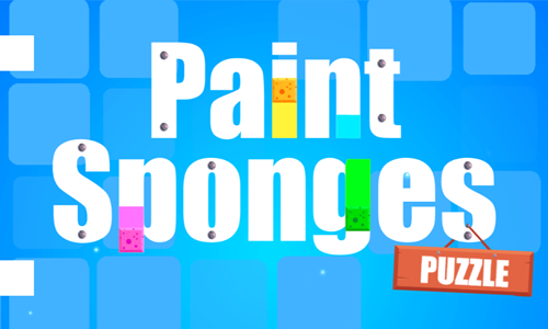 Paint Sponges Puzzle Game.